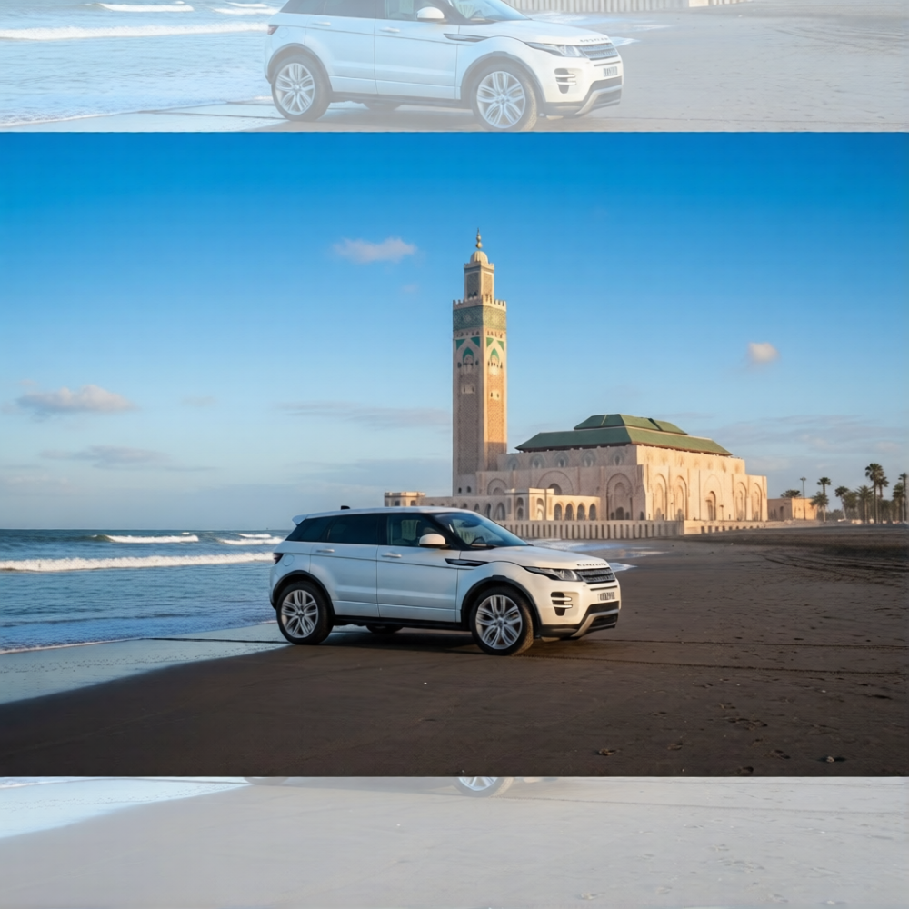Luxury SUV for rent in Casablanca for business and family trips